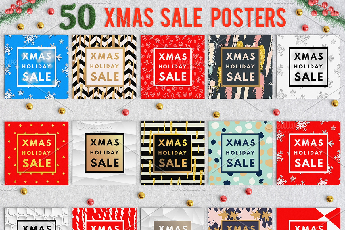 180+ Extremely Christmas Pack, a Seasonal Illustration by Olha Kostiuk (Photo 9 of 15)