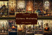 Alchemy Workshop Digital Papers, a Background Graphic by Fun Digital (Thumbnail 1 of 5)