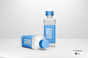Milk Bottle Mockups, a Cups & Container Mockup by Alhaytar (Thumbnail 1 of 3)