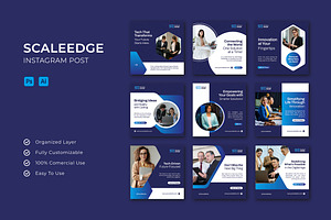 Scaleedge - Instagram Post, a Social Media Template by Esensifiksi.studio
