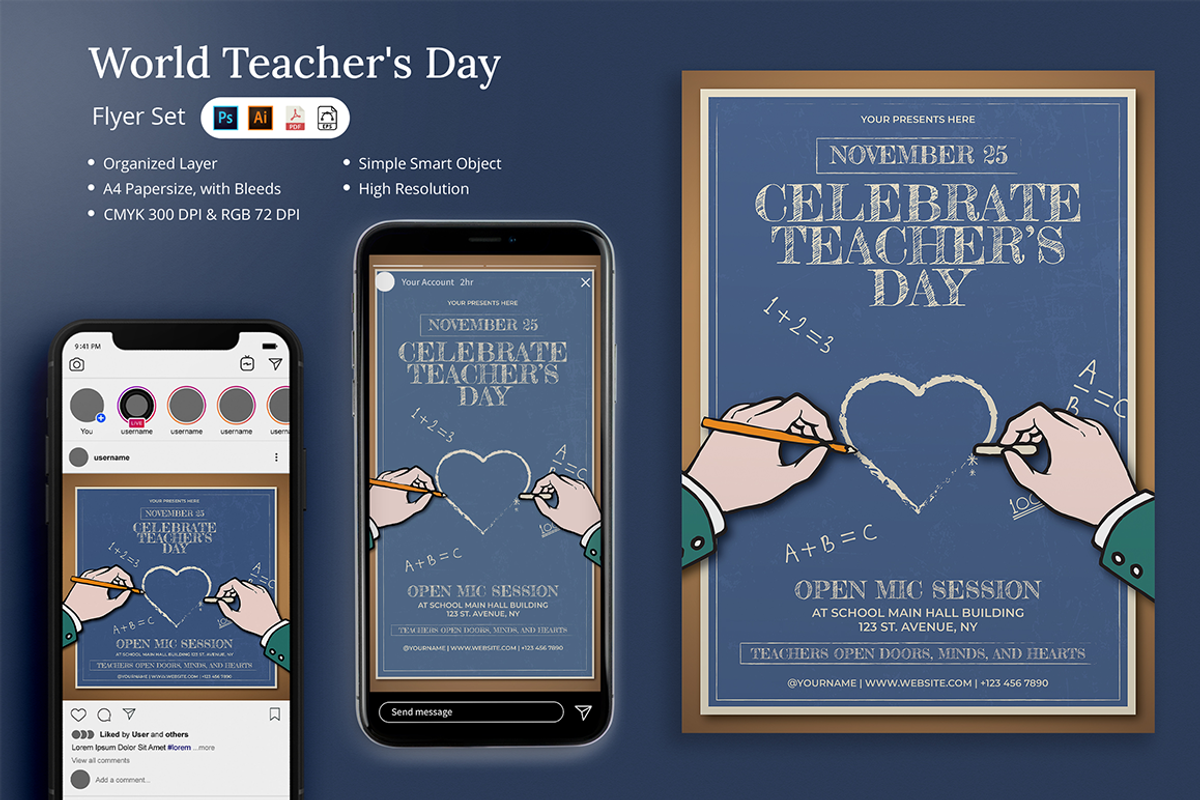 Metila - World Teacher's Day Flyer, a Flyer Template by Attype (Photo 1 of 5)