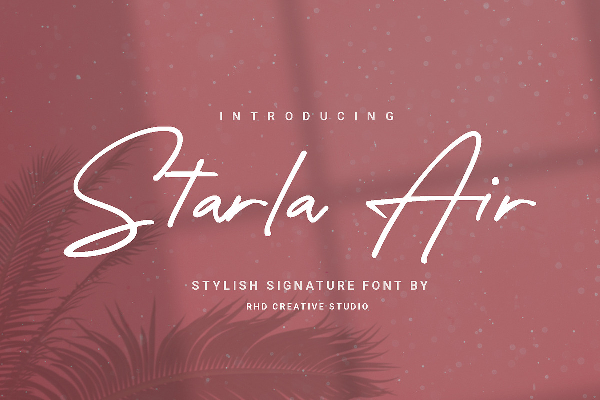 Starla Air - Stylish Signature Font, a Font by RHD Creative Studio (Photo 1 of 9)