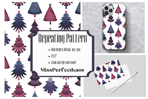 Christmas trees-Repeating Pattern
