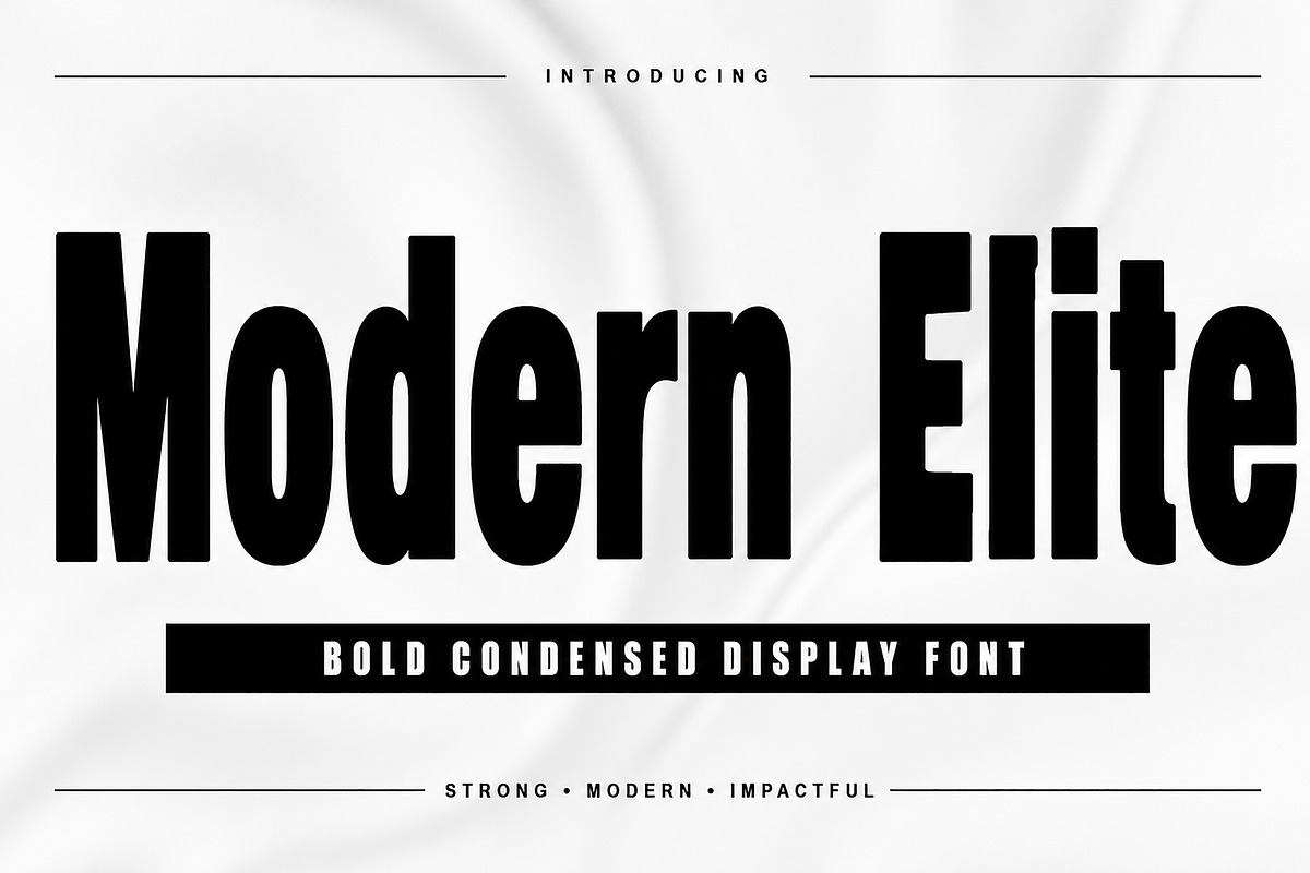 Modern Elite, a Serif Font by Wow Magic (Photo 1 of 6)