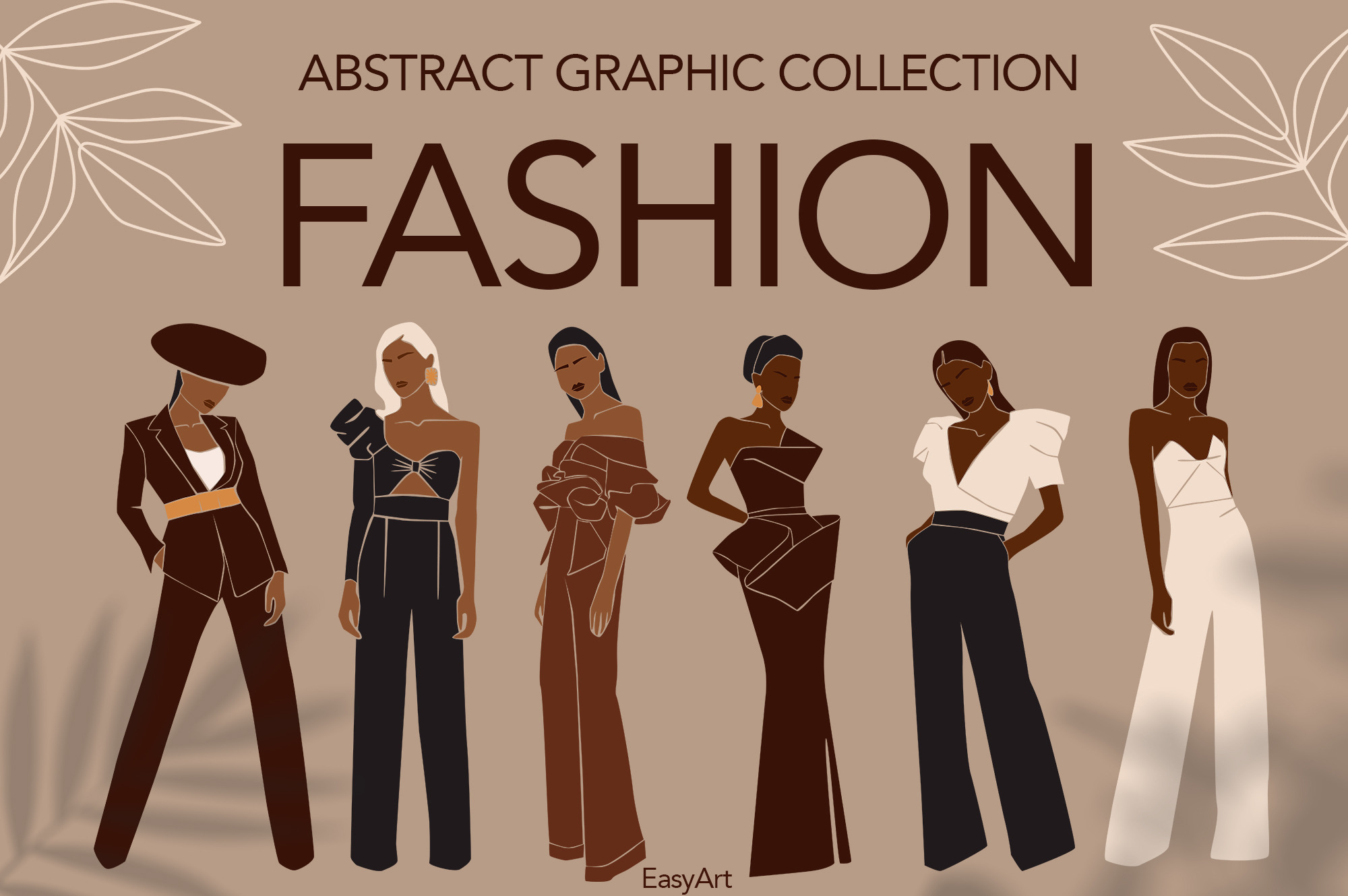 FASHION. Abstract graphic collection, a Decorative Illustration by EasyArt