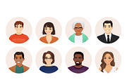 Smiling people avatar collection, a Person Illustration by Volha Hlinskaya (Thumbnail 3 of 5)