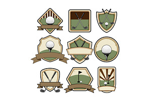 Collection of golf sport club, an Object Graphic by pikepicture