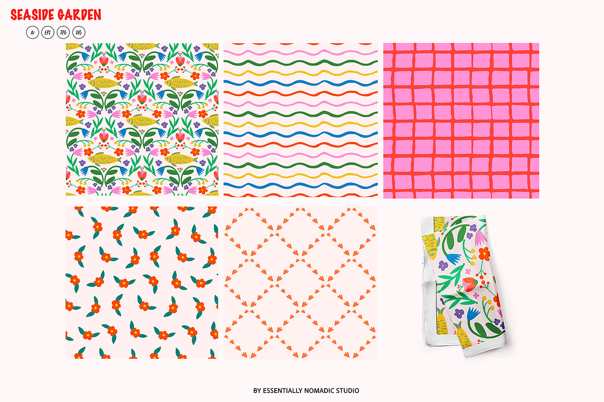 Seaside Garden Summer Patterns, a Pattern Graphic by Essentially Nomadic (Photo 9 of 11)