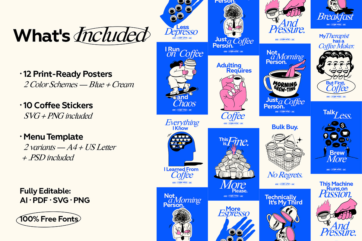 Specialty Coffee Graphic Pack, a Food Illustration by Crafter (Photo 2 of 9)