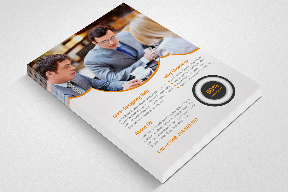 Business Flyer Template, a Flyer Template by Psd Templates (Photo 3 of 3)