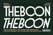 Theboon - Sans Serif Display Font, a Sans Serif Font by Marvadesign (Thumbnail 2 of 7)
