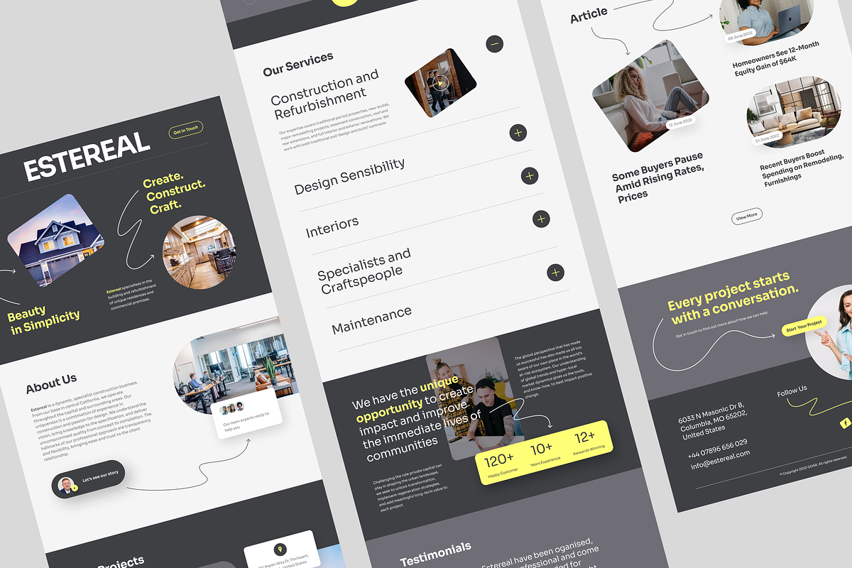 Figma Landing Page Template, a Landing Page Template by zroch design (Photo 3 of 12)