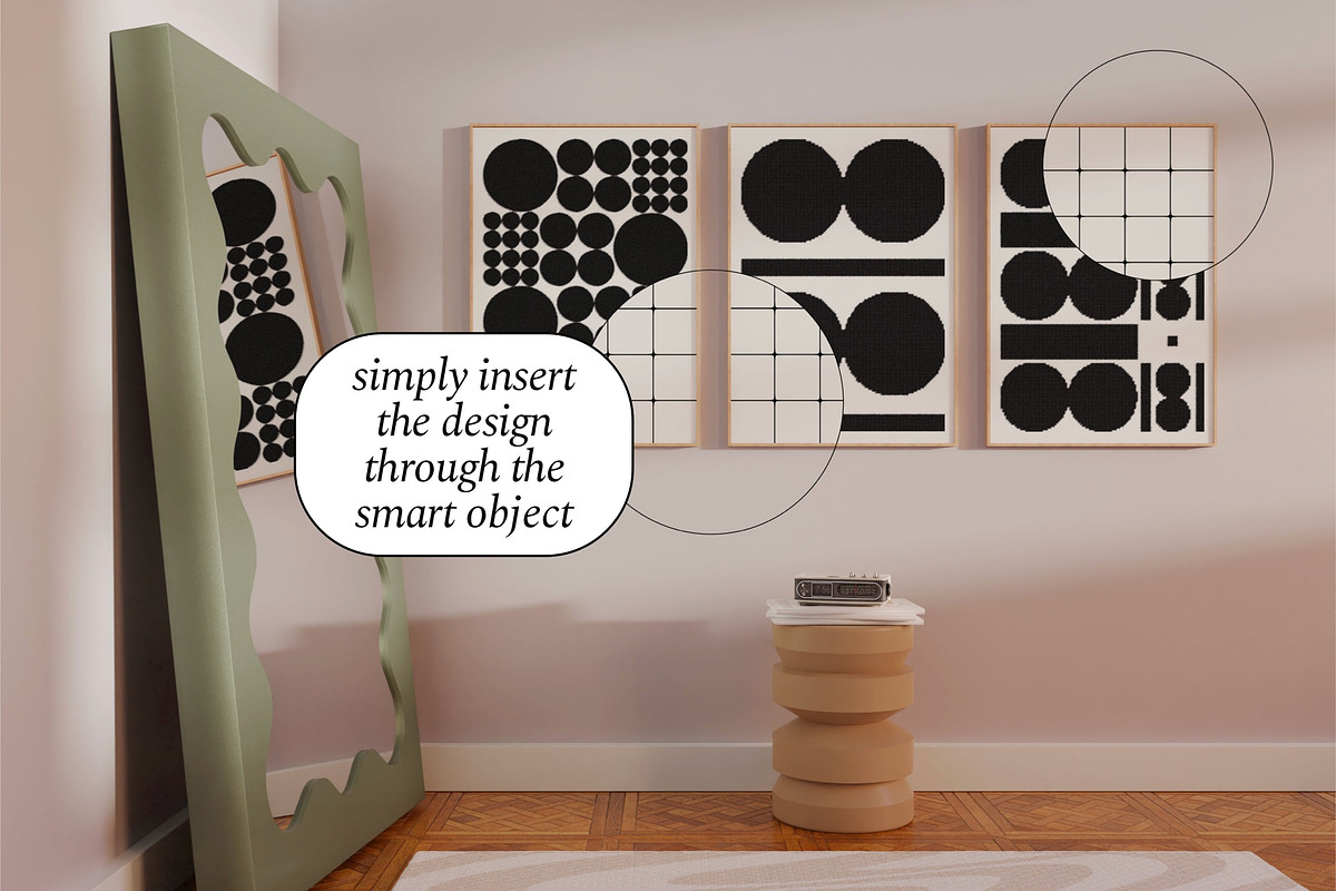 Wall Art Gallery Mockups PIXIE, a Household Mockup by Bonumo (Photo 10 of 14)