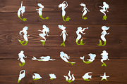 Editable Mermaid Canva Frames Bundle, a Marketing Template by Ink Gallery (Thumbnail 3 of 3)
