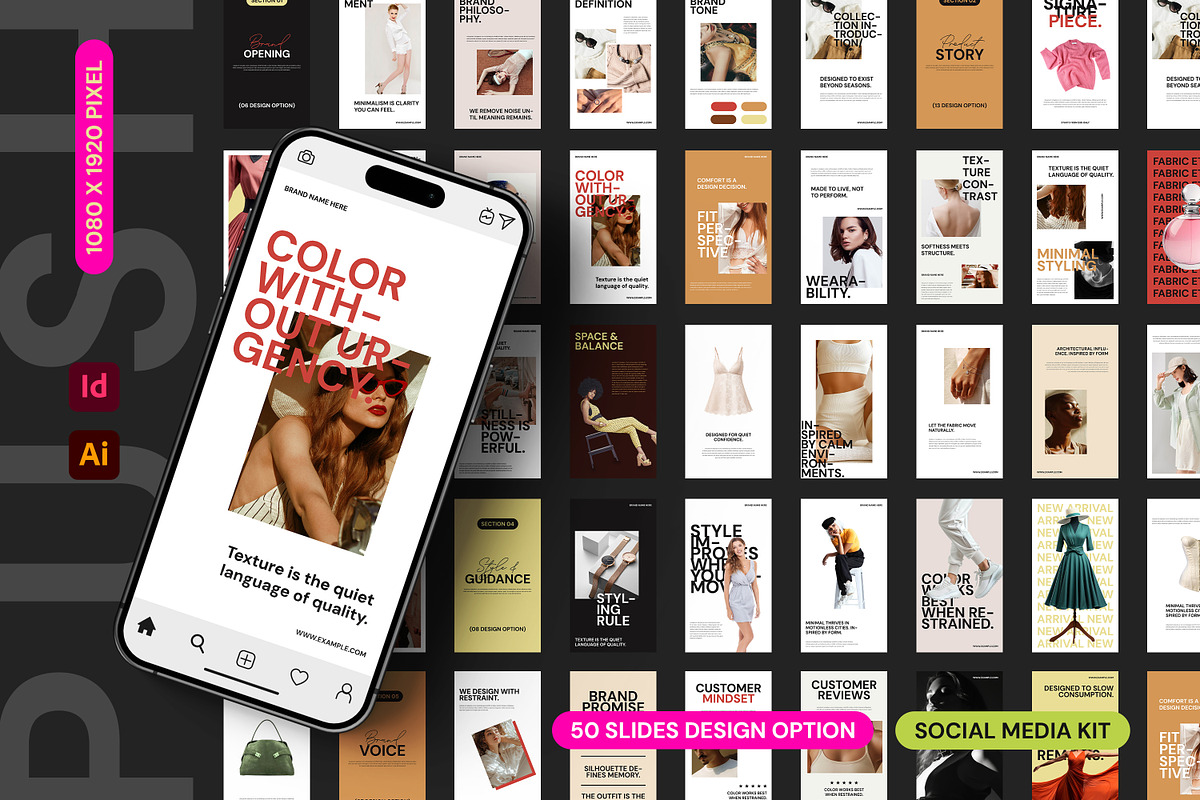 Push | Social Media Kit | Story Pack, a Social Media Template by Artisan Vibes (Photo 1 of 10)