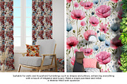 Botanical Summer Flower Pattern Set, a Pattern Graphic by Vibrand Studio (Thumbnail 2 of 12)