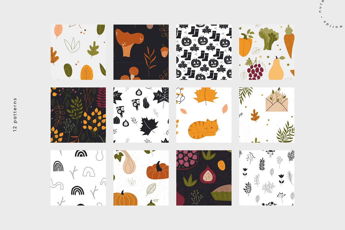 Cozy Autumn | Vector Stickers Pack, an Object Illustration by Nutalin Art (Photo 14 of 16)