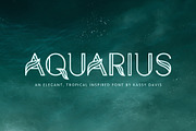 Aquarius – A Tropical Font Family, a Sans Serif Font by GraphicsByKassy (Thumbnail 1 of 19)
