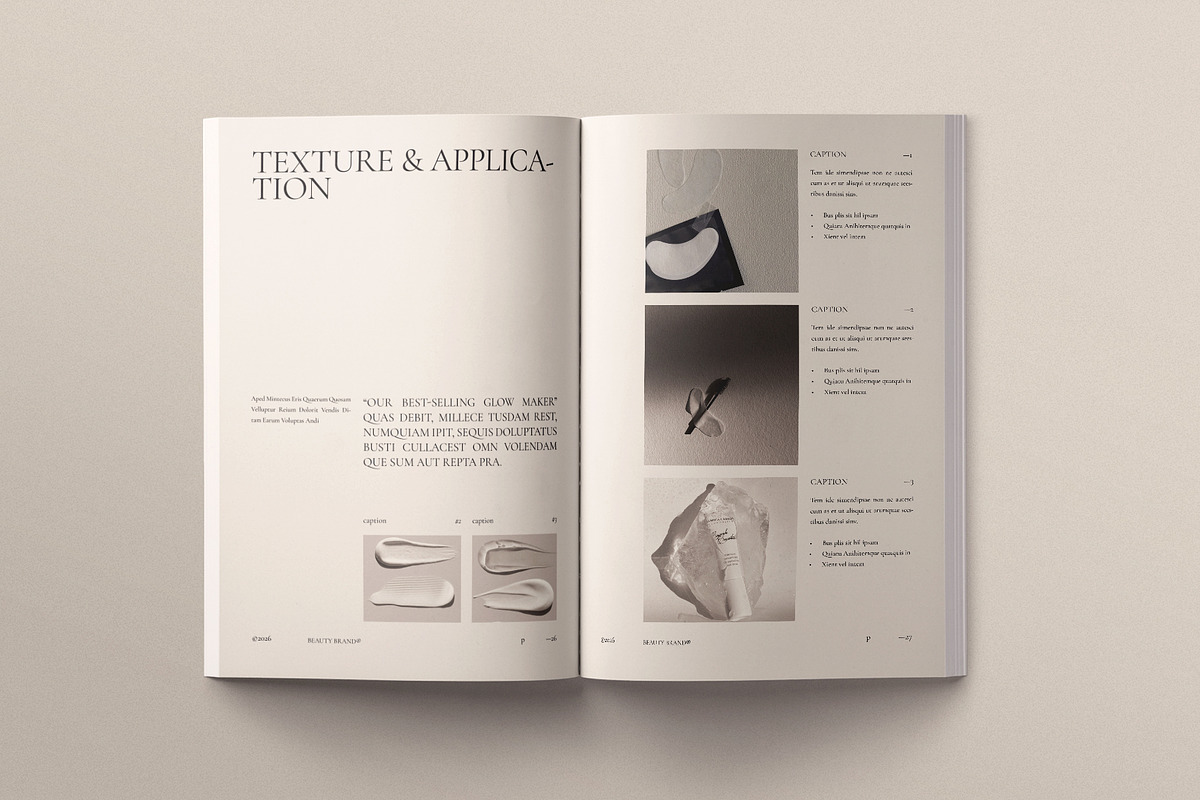 Beauty Brand Magazine Template, a Magazine Template by ArtisanaAura (Photo 11 of 16)