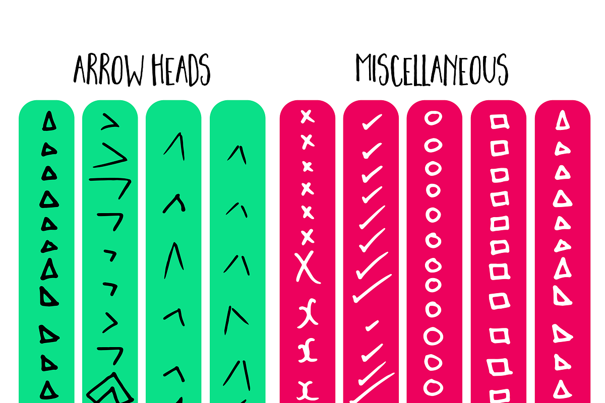 Handdrawn Arrows + Extras, an Object Graphic by jona.stevens (Photo 2 of 4)
