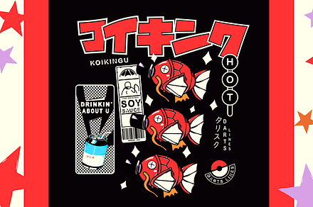 Streetwear koikingu illustration