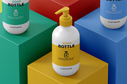 Soap Bottle Mockup, a Packaging Mockup by AlkStudio (Thumbnail 6 of 9)