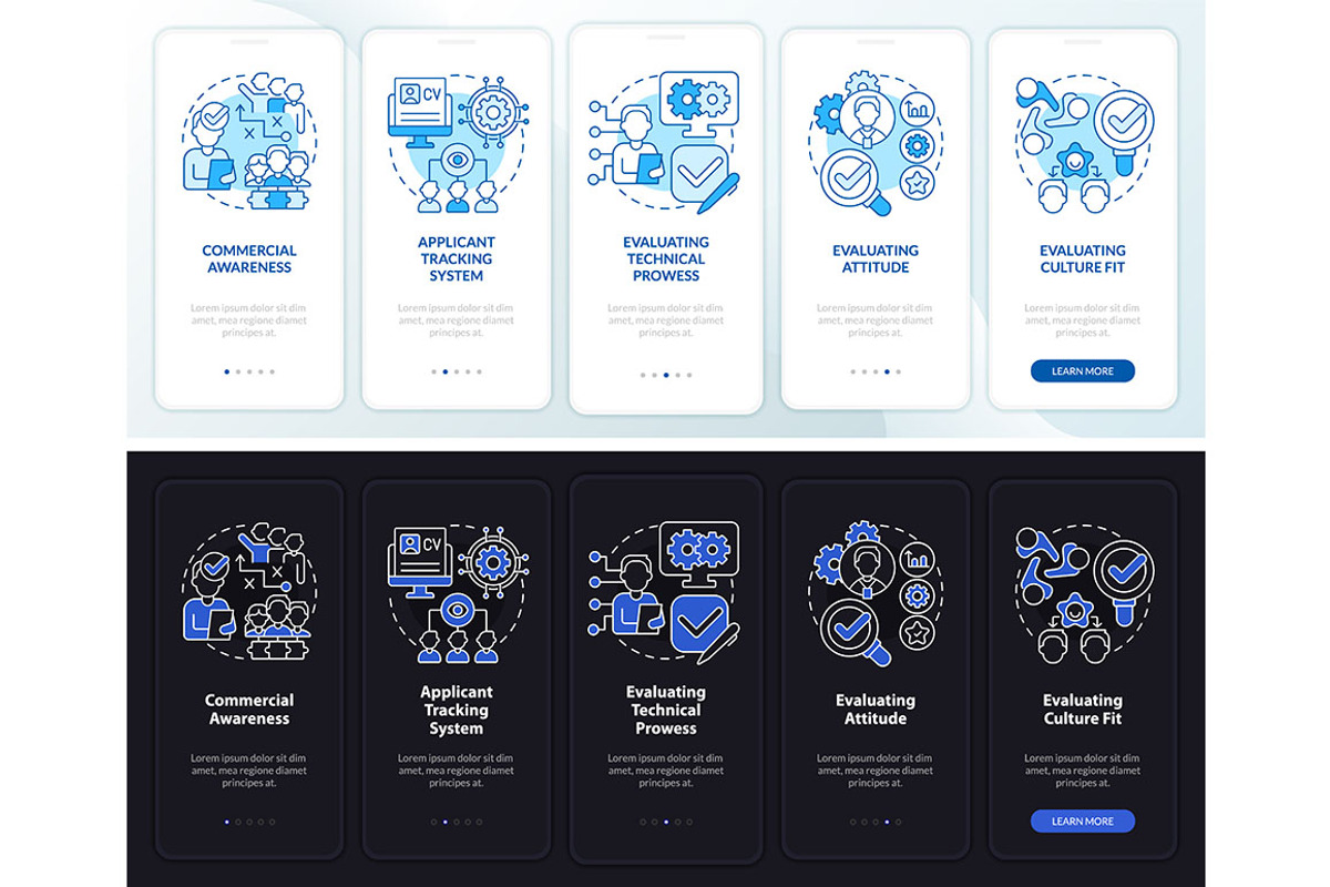 HR business skills app screen, a Templates & Theme by IMG Visuals