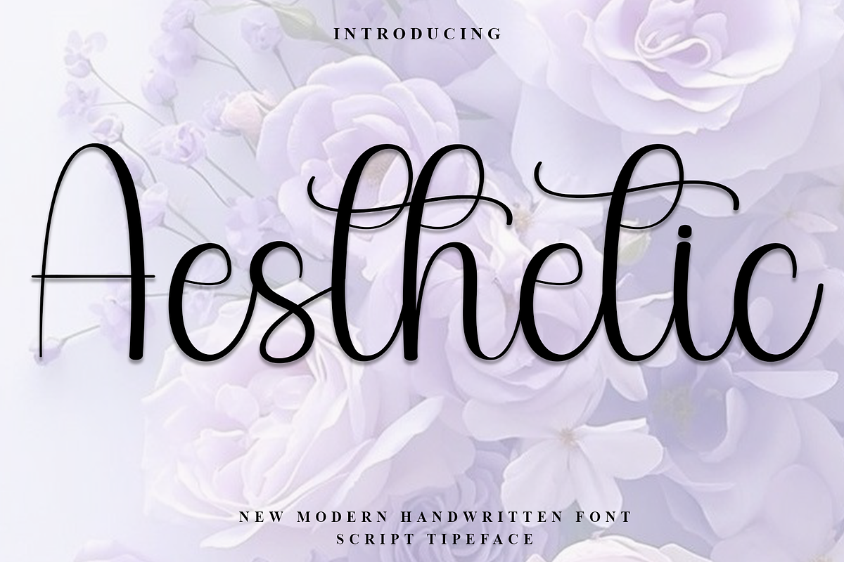 Aesthetic, a Handwritten Font by InermediaSTUDIO (Photo 1 of 8)