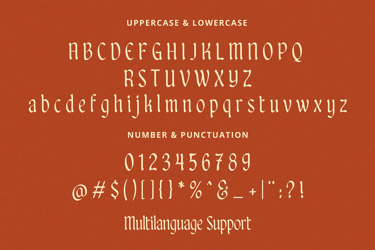 Prestigio, a Blackletter Font by Suby Studio (Photo 7 of 7)
