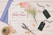 Sale flowers wedding invitation card, an Invitation Template by Workhu (Thumbnail 2 of 3)