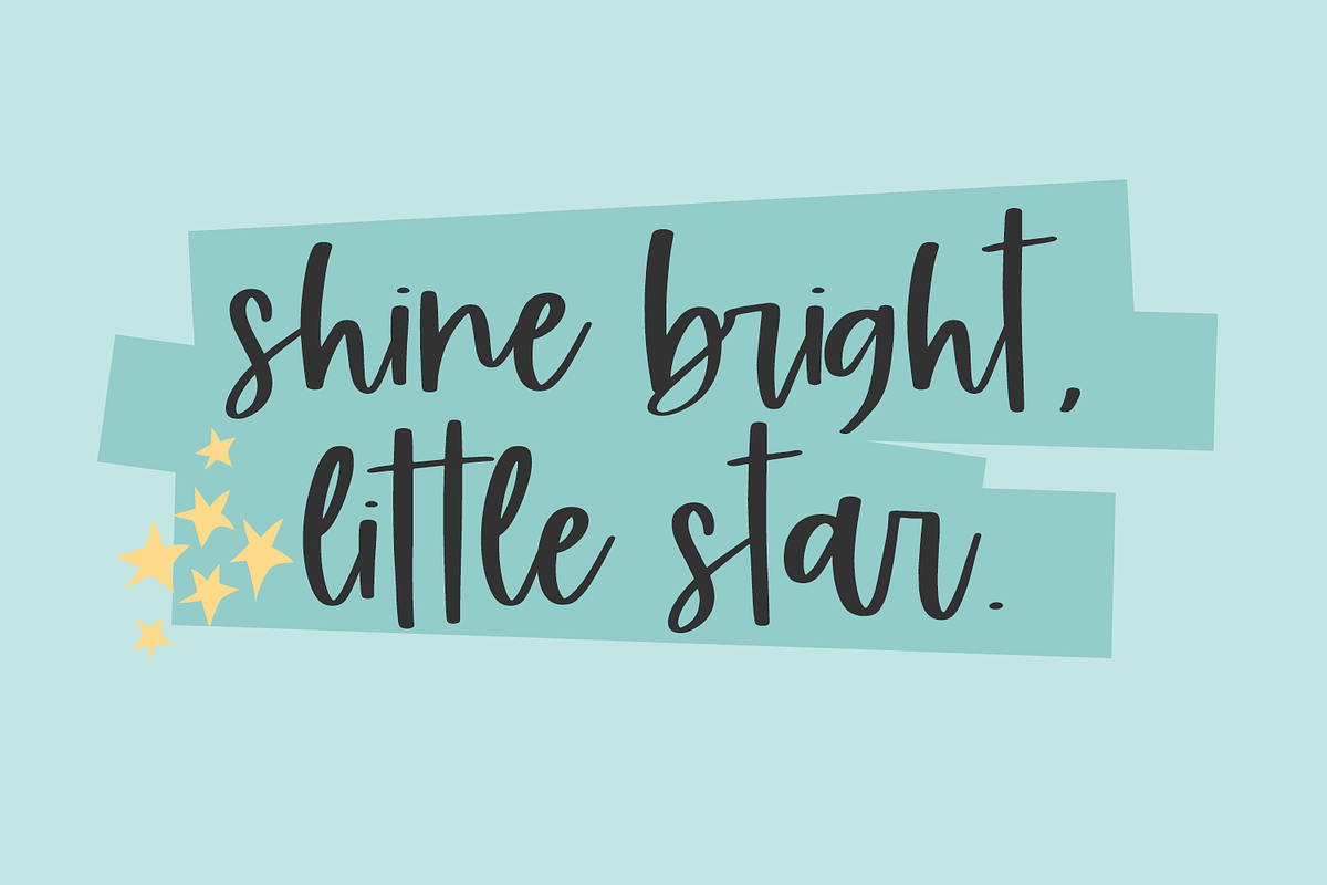 Starfield Handwriting Font, a Handwritten Font by Beck McCormick (Photo 8 of 10)