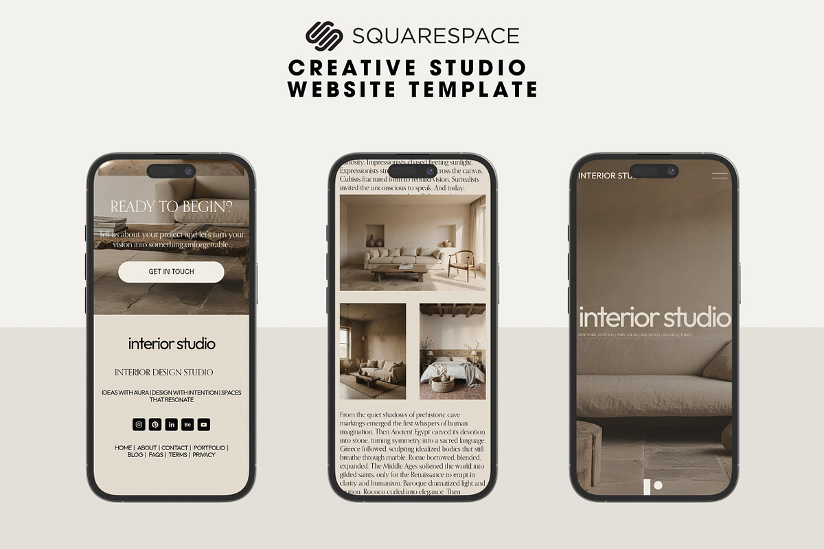 Squarespace Interior Website Theme, a Squarespace Template by Mockup Art Atelier (Photo 11 of 18)