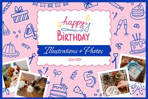 Birthday Party Graphics & Photos, an Object Illustration by ApollinariaManko
