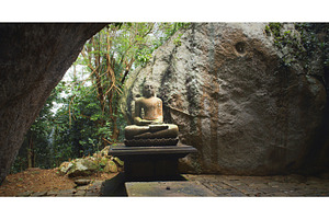Serene Buddha Statue Surrounded by, an Architecture Photo by Our Amazing World