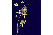 Vector flower background. Graphic, a Decorative Illustration by RODINA (Thumbnail 1 of 3)