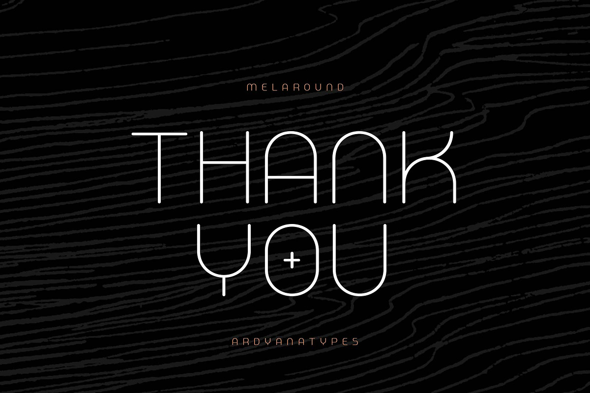 Melaround - Monoline Typeface, a Sans Serif Font by Ardyanatypes (Photo 12 of 12)