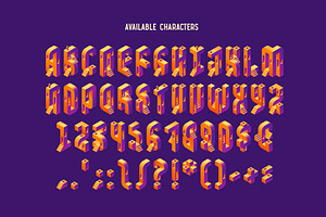 Projecty - Color Vector Font