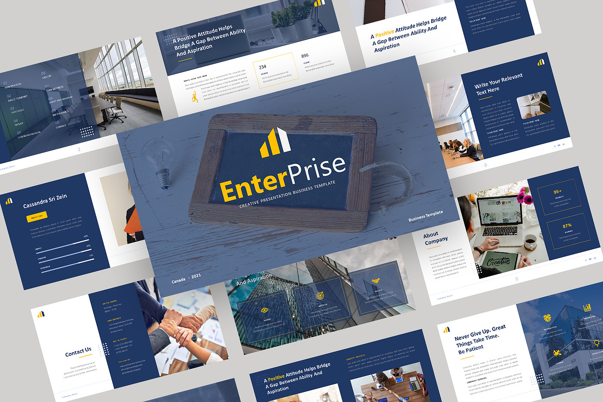 Enterprise Powerpoint Template, a Presentation Template by Jaruka