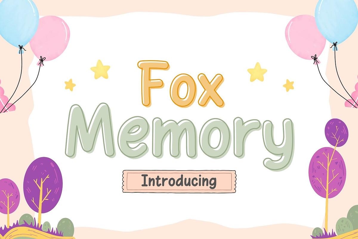 Fox Memory Font, a Handwritten Font by Fox7 By Rattana (Photo 1 of 9)