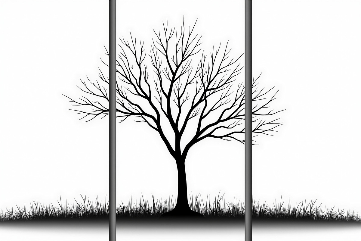 Multi-Panel Tree Silhouette Laser Cu, an Object Graphic by BIPLOB EXPERT (Photo 3 of 11)
