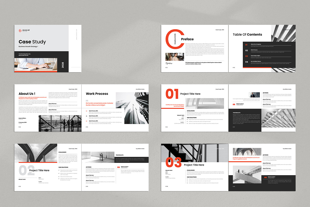Case Study Brochure Landscape, a Brochure Template by NorthPeak (Photo 9 of 10)