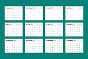 Minimal 2027 Vector Calendar EPS, a Texture Illustration by mikhailmorosin (Thumbnail 2 of 8)