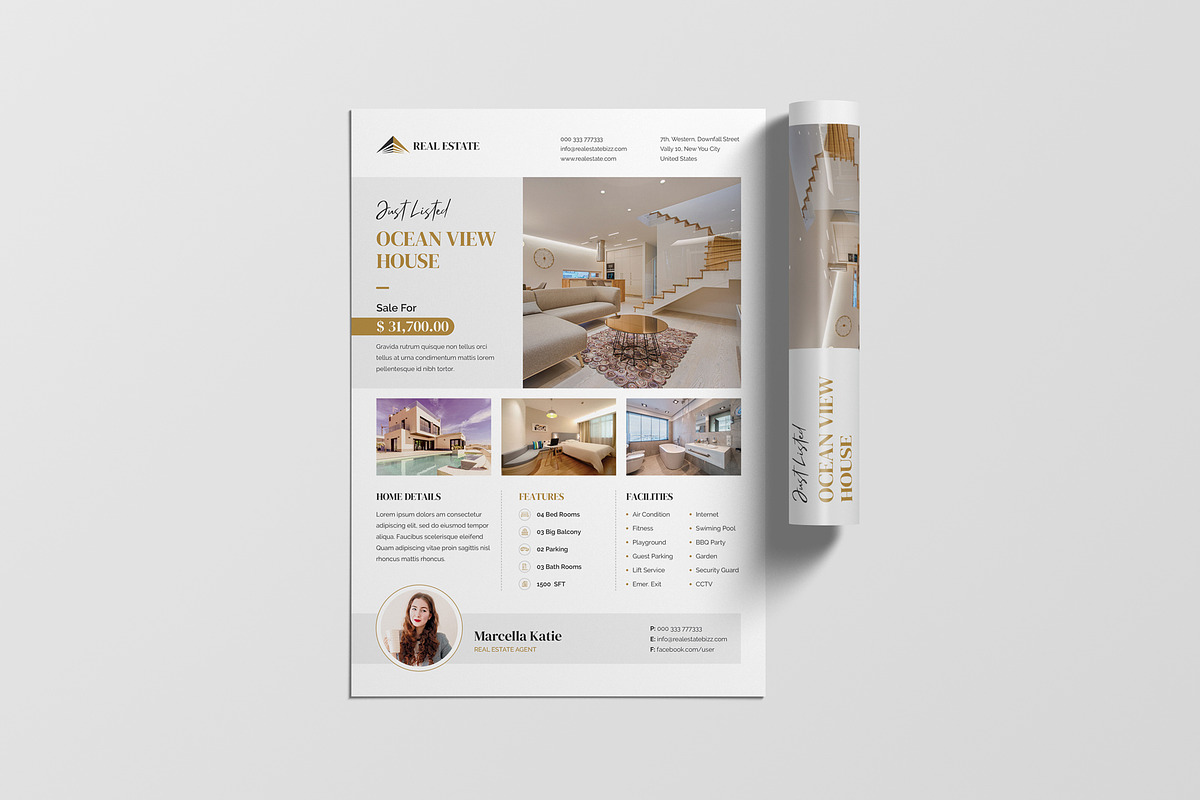 Real Estate Flyer, a Flyer Template by OrcShape (Photo 3 of 5)