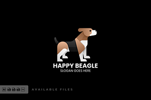 Beagle Gradient Colorful Logo, a Branding & Logo Template by ivan_artnivora