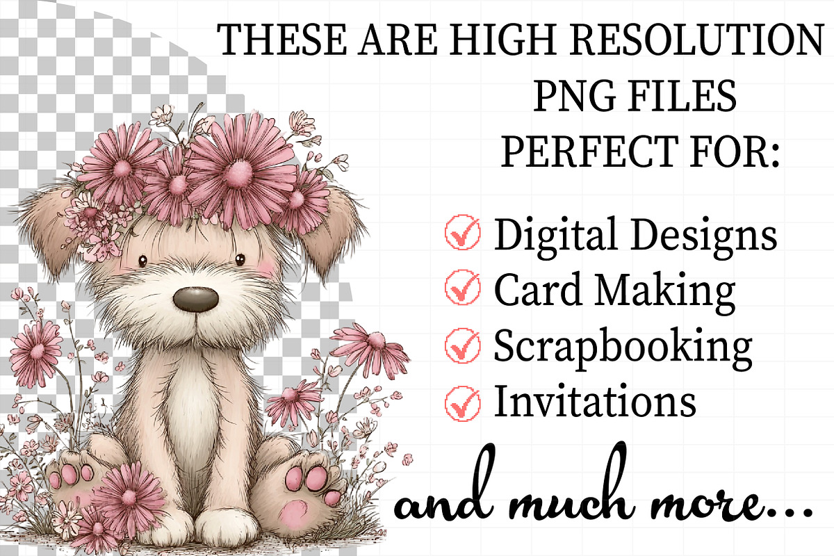 Whimsical Spring Dogs Clipart, an Illustration by Daily.Designs (Photo 2 of 7)