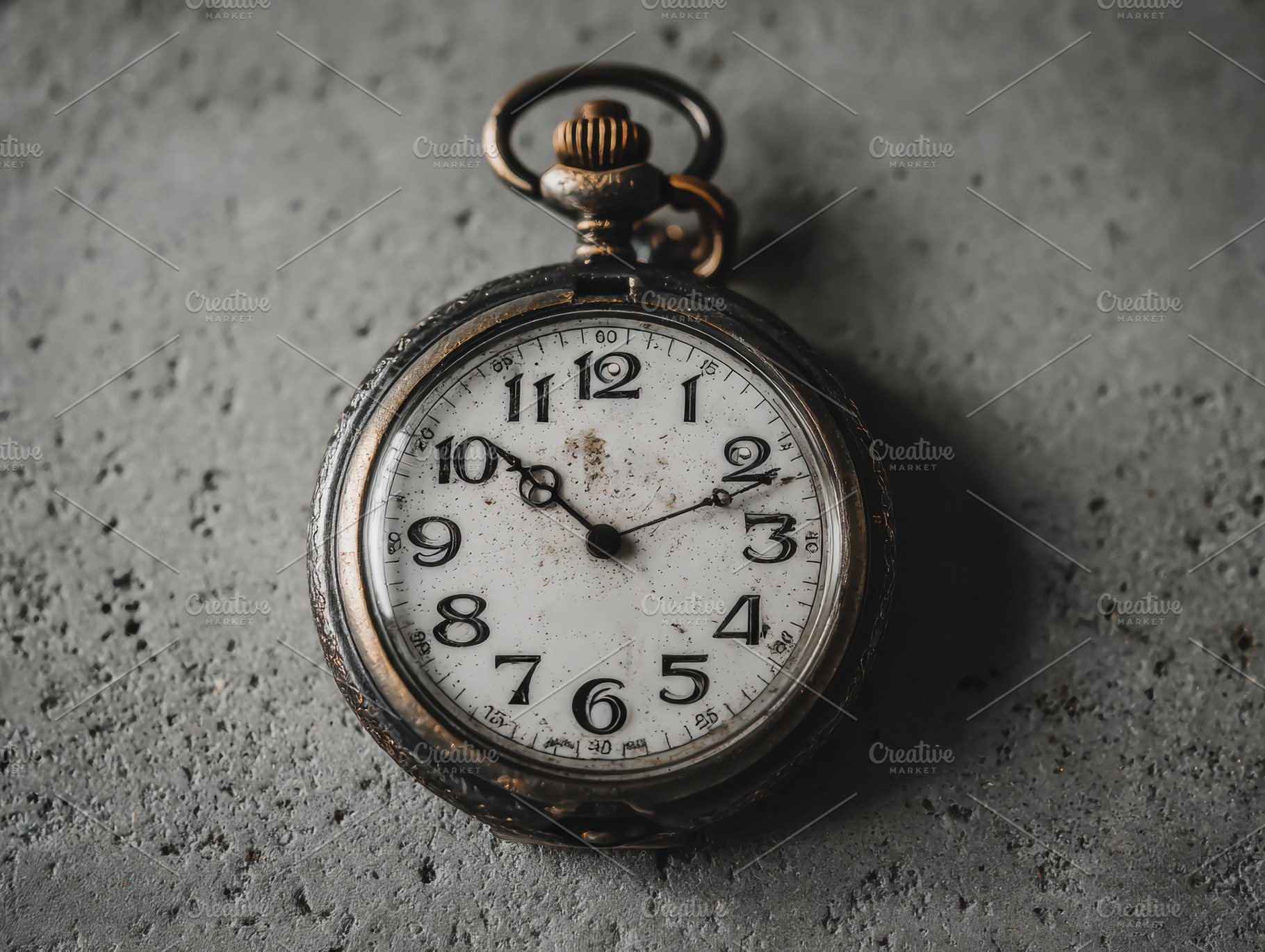 Minimal Pocket Watch on Concrete, a Photo by Virgo Studio