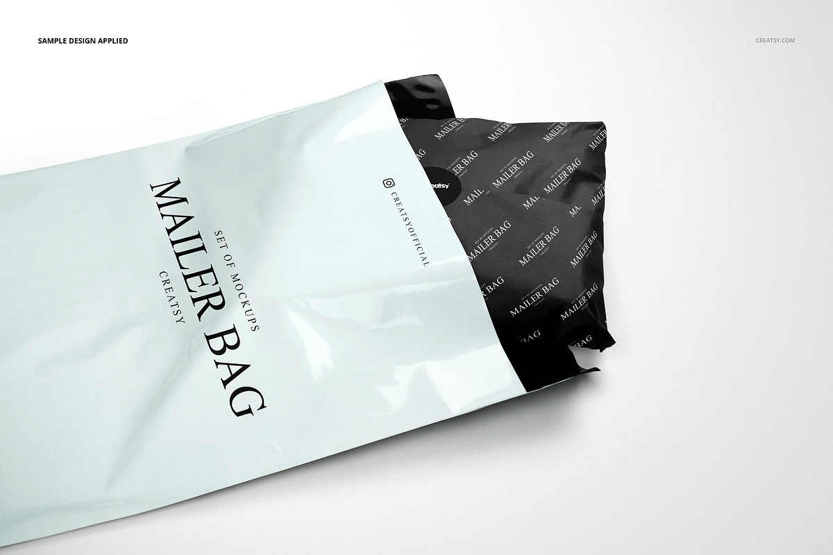 Mailer Bag Wrapping Tissue Paper Set, a Packaging Mockup by creatsy5 (Photo 7 of 9)