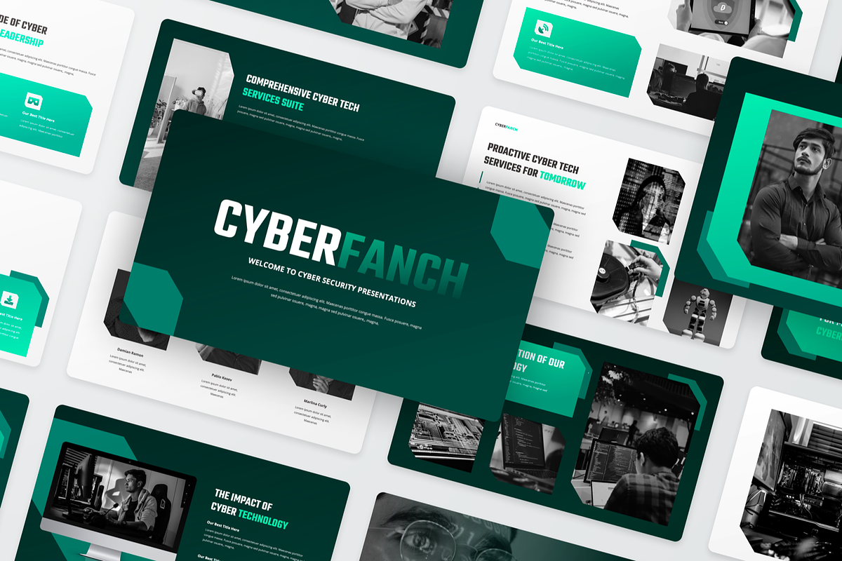 Cyber Security PowerPoint, a Presentation Template by SquidPixey (Photo 5 of 6)