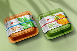 Plastic Food Container Mockup