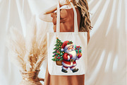 Glitter Christmas Santa Claus, an Illustration by Pixels.Craft (Thumbnail 5 of 7)